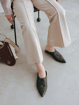 Shoes "SEA" BLACK バブーシュシューズ