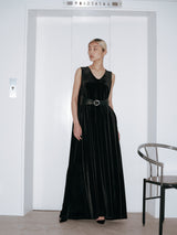 Mantle Dress Ⅱ ベルト付きマキシドレス