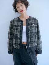 TWEED BOMBER JACKET ツイードボンバージャケット ブルゾン