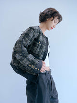 TWEED BOMBER JACKET ツイードボンバージャケット ブルゾン