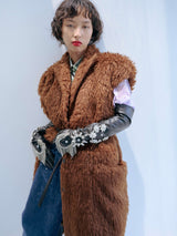 Recycled Fur Vest リサイクルエコファーベスト