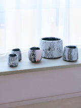 林友加 志野筒(黒グレー)