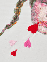 Lmrnuc 刺繍アートワークパネル《Love Surge ハートアレンジ ver.》