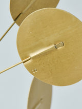 卓上吊りメタルモビール 12parts ガラス台座(丸 )TAN