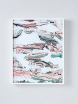 Midori Arai 《撫砂岩 Nadeshiko-Sagan》墨流しアート(額装付き)