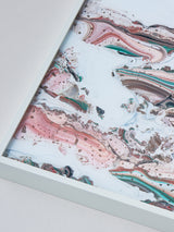 Midori Arai 《撫砂岩 Nadeshiko-Sagan》墨流しアート(額装付き)