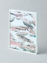 Midori Arai 《撫砂岩 Nadeshiko-Sagan》墨流しアート(額装付き)