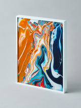 Midori Arai 《溶海 Youkai》墨流しアート(額装付き)