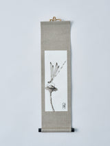 菅原ありあ 墨絵アート ミニ掛軸《Light Touch》