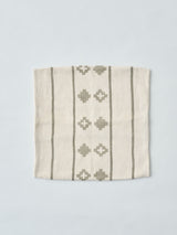 ハンドメイドクッションカバー COLOR OR BHUTAN オフホワイト/オリーブ