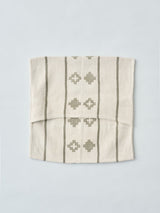 ハンドメイドクッションカバー COLOR OR BHUTAN オフホワイト/オリーブ