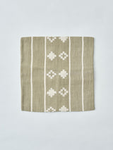 ハンドメイドクッションカバー COLOR OR BHUTAN オフホワイト/オリーブ