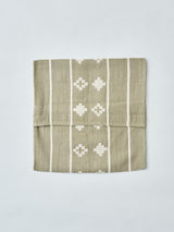 ハンドメイドクッションカバー COLOR OR BHUTAN オフホワイト/オリーブ