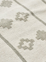 ハンドメイドクッションカバー COLOR OR BHUTAN オフホワイト/オリーブ