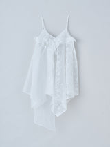 AMY EMBROIDERY TOP 刺繍シアーキャミソールトップ