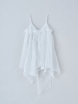 AMY EMBROIDERY TOP 刺繍シアーキャミソールトップ