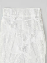 MICHE EMBROIDERY SKIRT 刺繍シアーロングスカート