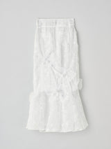 MICHE EMBROIDERY SKIRT 刺繍シアーロングスカート