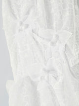 MICHE EMBROIDERY SKIRT 刺繍シアーロングスカート