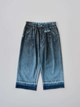 Midnight Green Denim Cropped Pants ミッドナイト グリーンデニム クロップド パンツ