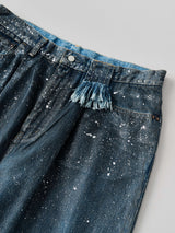 Midnight Green Denim Cropped Pants ミッドナイト グリーンデニム クロップド パンツ