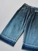 Midnight Green Denim Cropped Pants ミッドナイト グリーンデニム クロップド パンツ