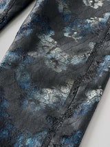 STARAIGHT JEAN TROUSERS レイヤード ストレートジーントラウザー(ブラックレース)