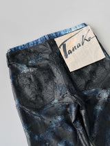 STARAIGHT JEAN TROUSERS レイヤード ストレートジーントラウザー(ブラックレース)