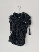 【予約販売】HAND SPAN MULTI VEST 手紡ぎハンドニットベスト