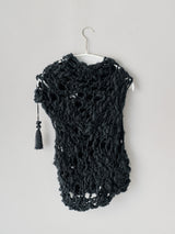 【予約販売】HAND SPAN MULTI VEST 手紡ぎハンドニットベスト