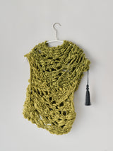 【予約販売】HAND SPAN MULTI VEST 手紡ぎハンドニットベスト