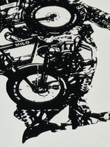 平野千明 《MILO》カットアウト原画(額装付き)