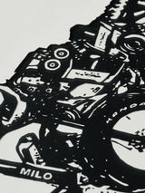 平野千明 《MILO》カットアウト原画(額装付き)