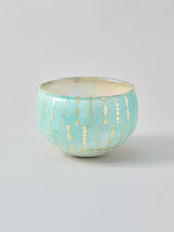 高橋朋子 茶碗《翠光彩盌 翠巒》木箱付き(T3)