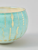 高橋朋子 茶碗《翠光彩盌 翠巒》木箱付き(T3)