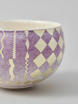 高橋朋子 茶碗《紫光彩盌 豊咲》(T2)木箱付き