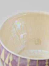 高橋朋子 茶碗《紫光彩盌 豊咲》(T2)木箱付き