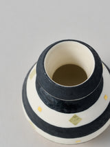 高橋朋子 《銹光彩蓋付小壺(振出)》蓋・菅蓋付(T9)