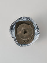 林友加 志野湯呑 A (黒グレー・縦)