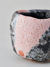 林友加 志野茶碗 A(ピンク濃グレー)木箱付き