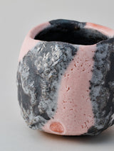 林友加 志野茶碗 A(ピンク濃グレー)木箱付き