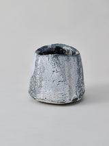 林友加 志野茶碗 B(黒グレー)木箱付き