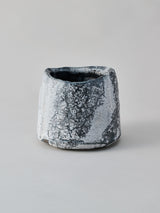 林友加 志野茶碗 B(黒グレー)木箱付き