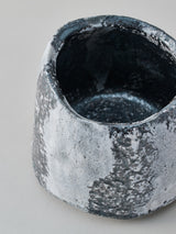 林友加 志野茶碗 B(黒グレー)木箱付き