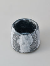 林友加 志野茶碗 B(黒グレー)木箱付き