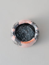 林友加 志野ぐい呑み A(ピンク濃グレ-・縦)木箱付き