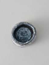 林友加 志野ぐい呑み C(黒グレ-・横)木箱付き