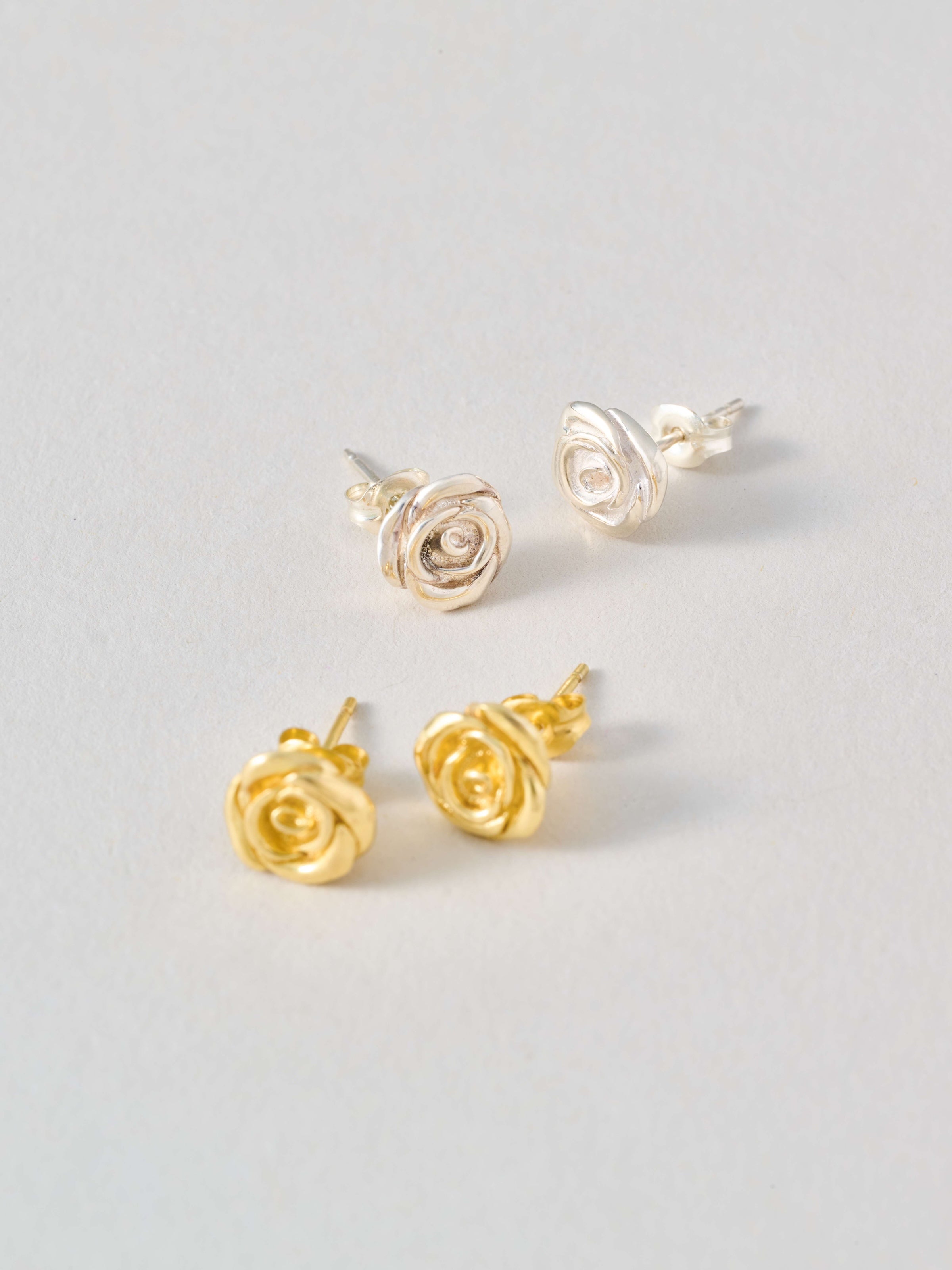 Valentine｜ヴァレンタイン Rose Earring バラモチーフ ピアス silver