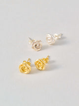 Rose Earring バラモチーフ ピアス silver / gold