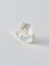 Alphabet Zigger Ring イニシャル シルバーリング A H K M N R S Y